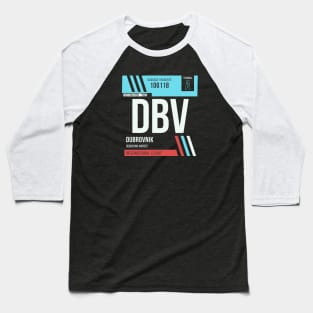 Dubrovnik (DBV) Airport Code Baggage Tag Baseball T-Shirt